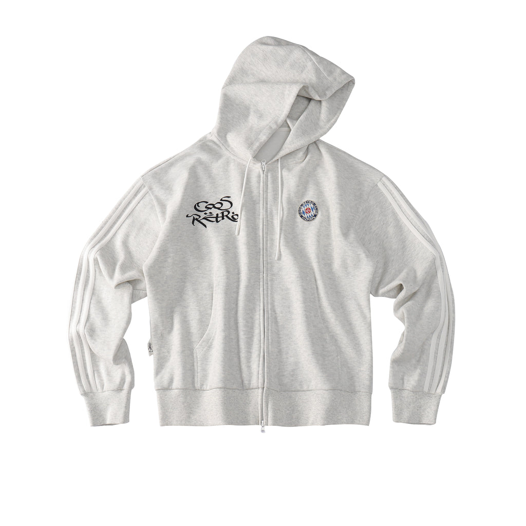 CoosRetro Casual Versatile Striped Cardigan Hooded Sweater