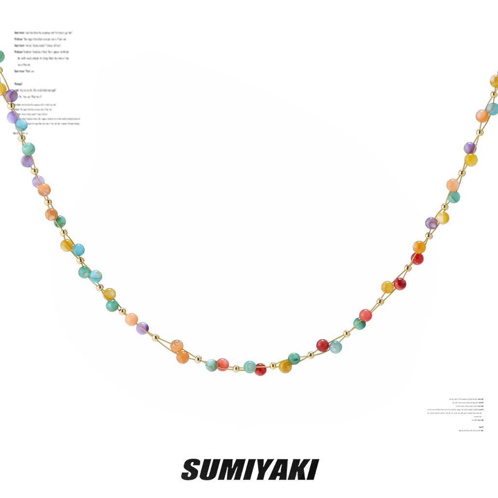 SUMIYAKI Rainbow Dopamine Clavicle Chain