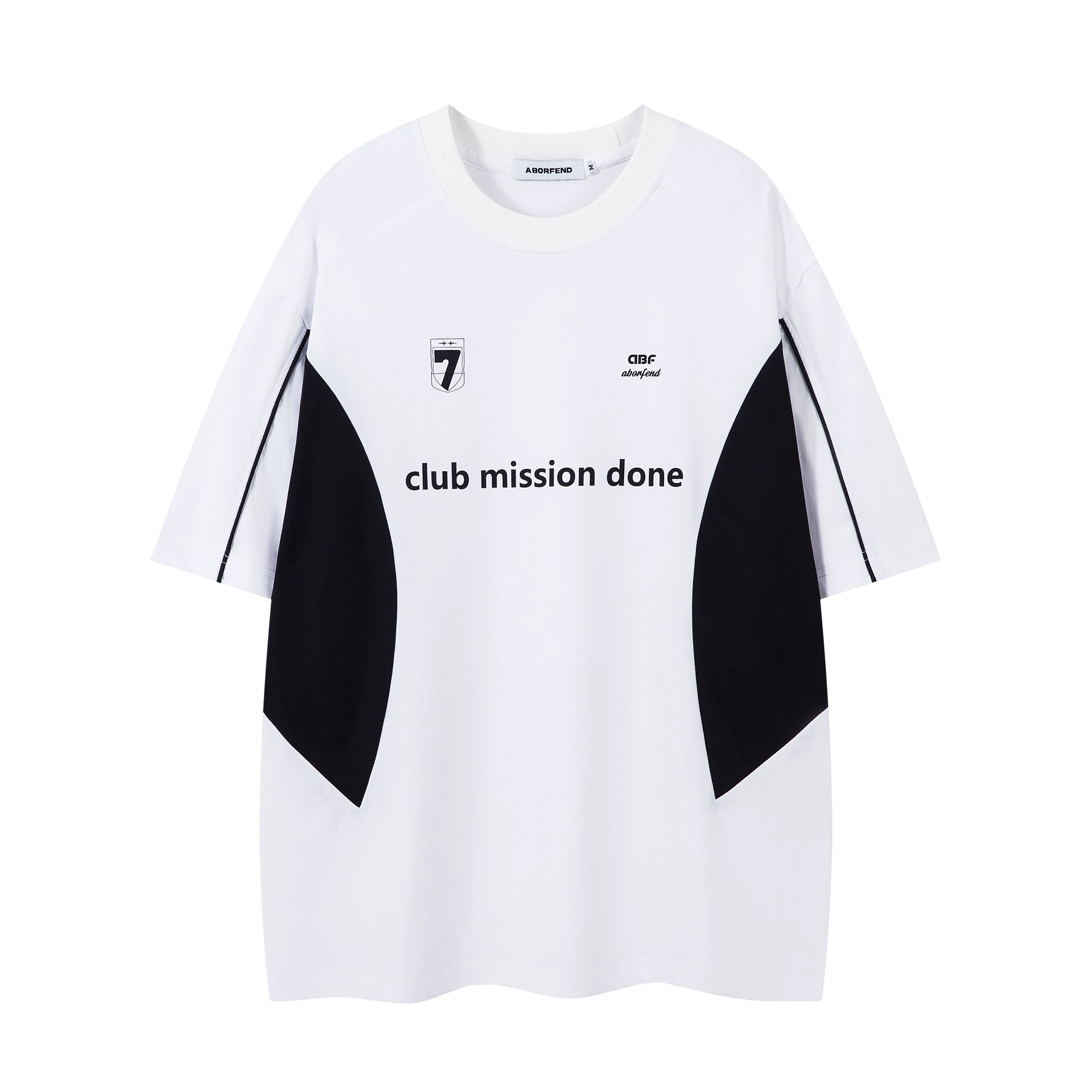 BeOurRule Cool Quick Drying American Badge Splicing Loose Tee