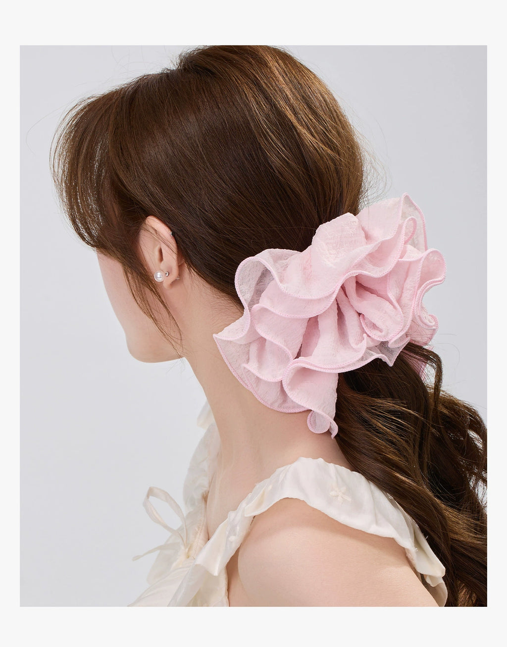 DODOGOGO Japanese Fresh Lace Plaid Hair Rope