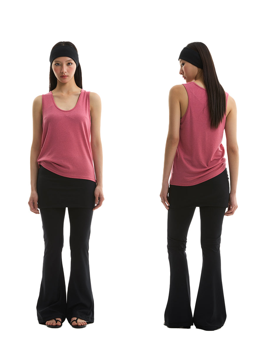 FUNKYFUN Flip-down Two-piece Elastic Horn Yoga Pants