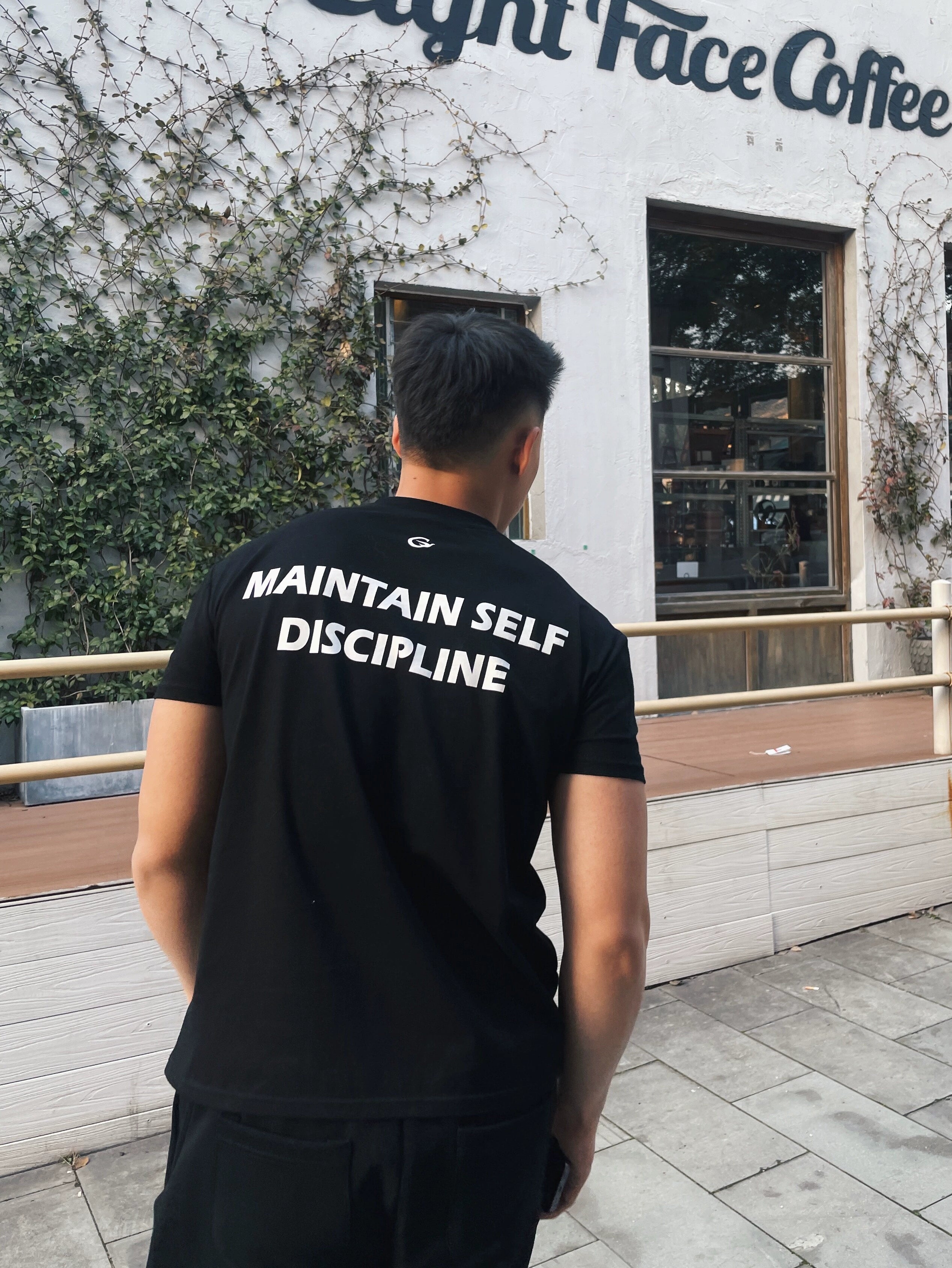 GTAL American Print Quick-Drying Elastic Crew Neck Tee