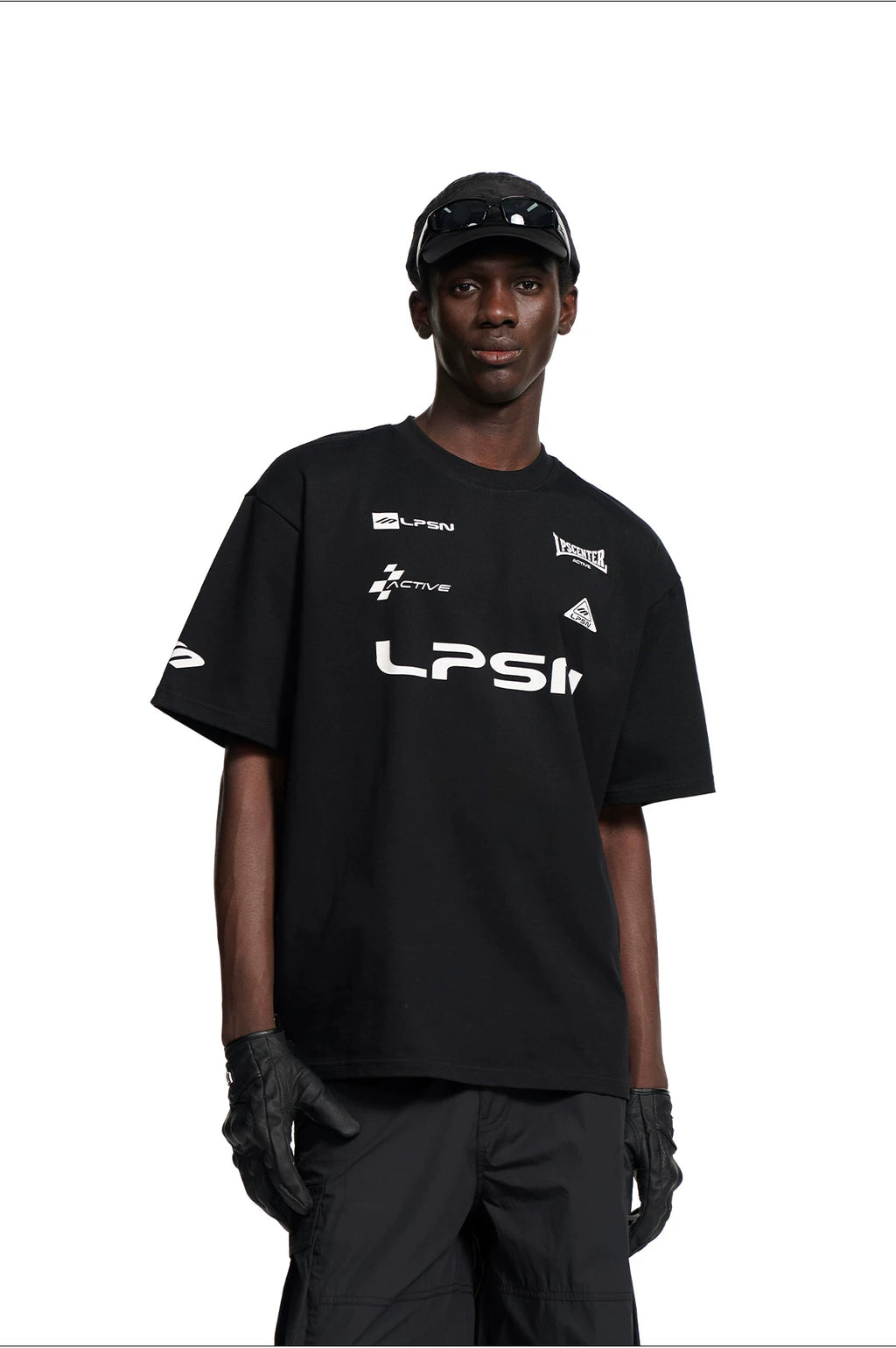 Loopsoon Chest Letter Print Sports and Leisure Tee