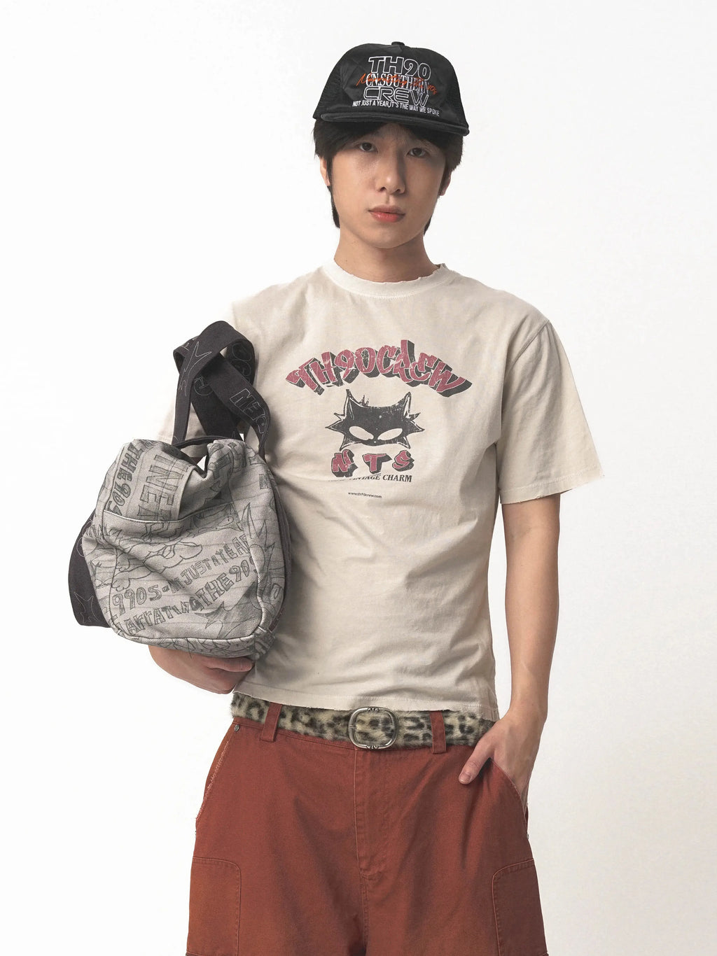 TH90 Cat Print Casual Tee
