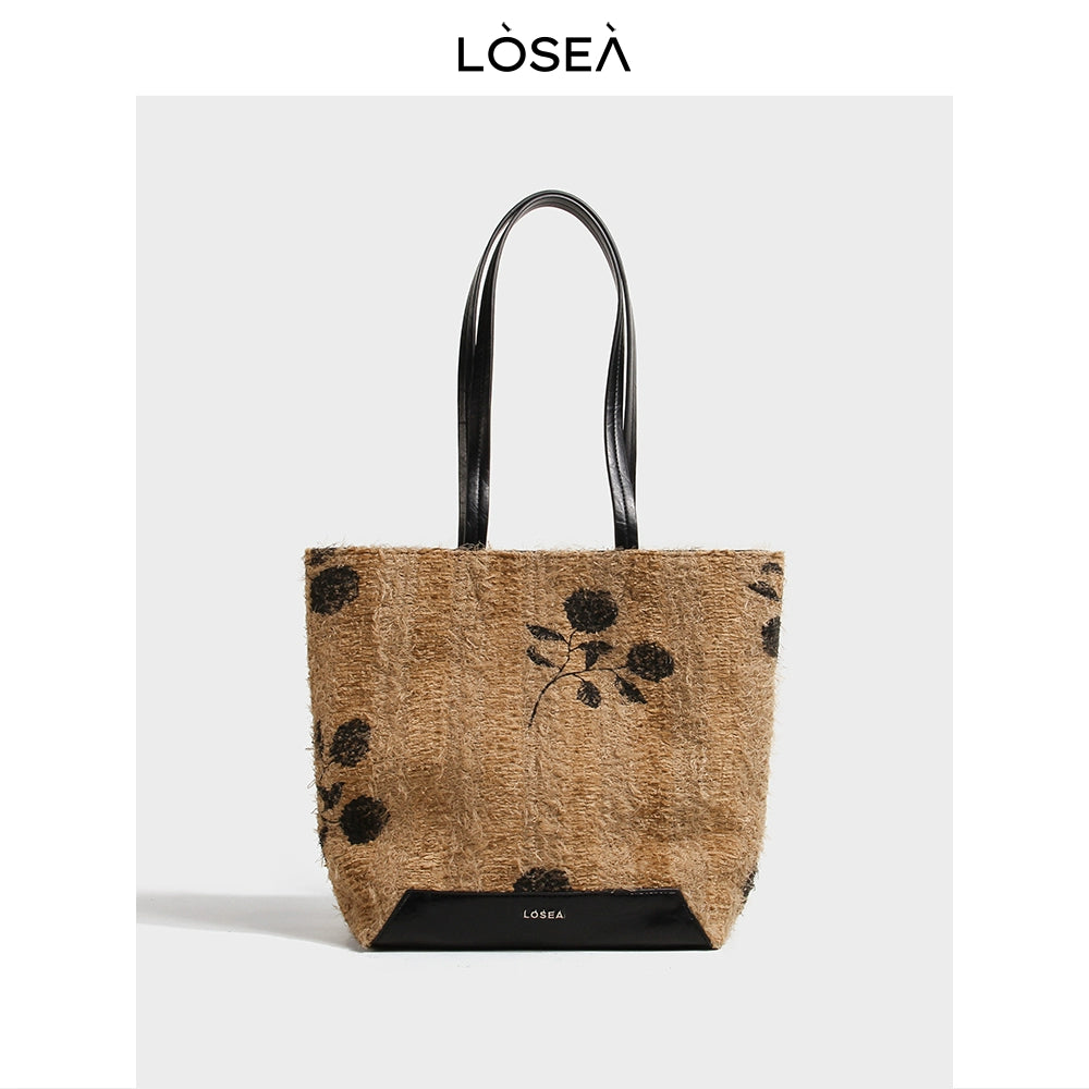 LOSEA New Chinese Guofeng Shoulder Large Capacity Tote Bag