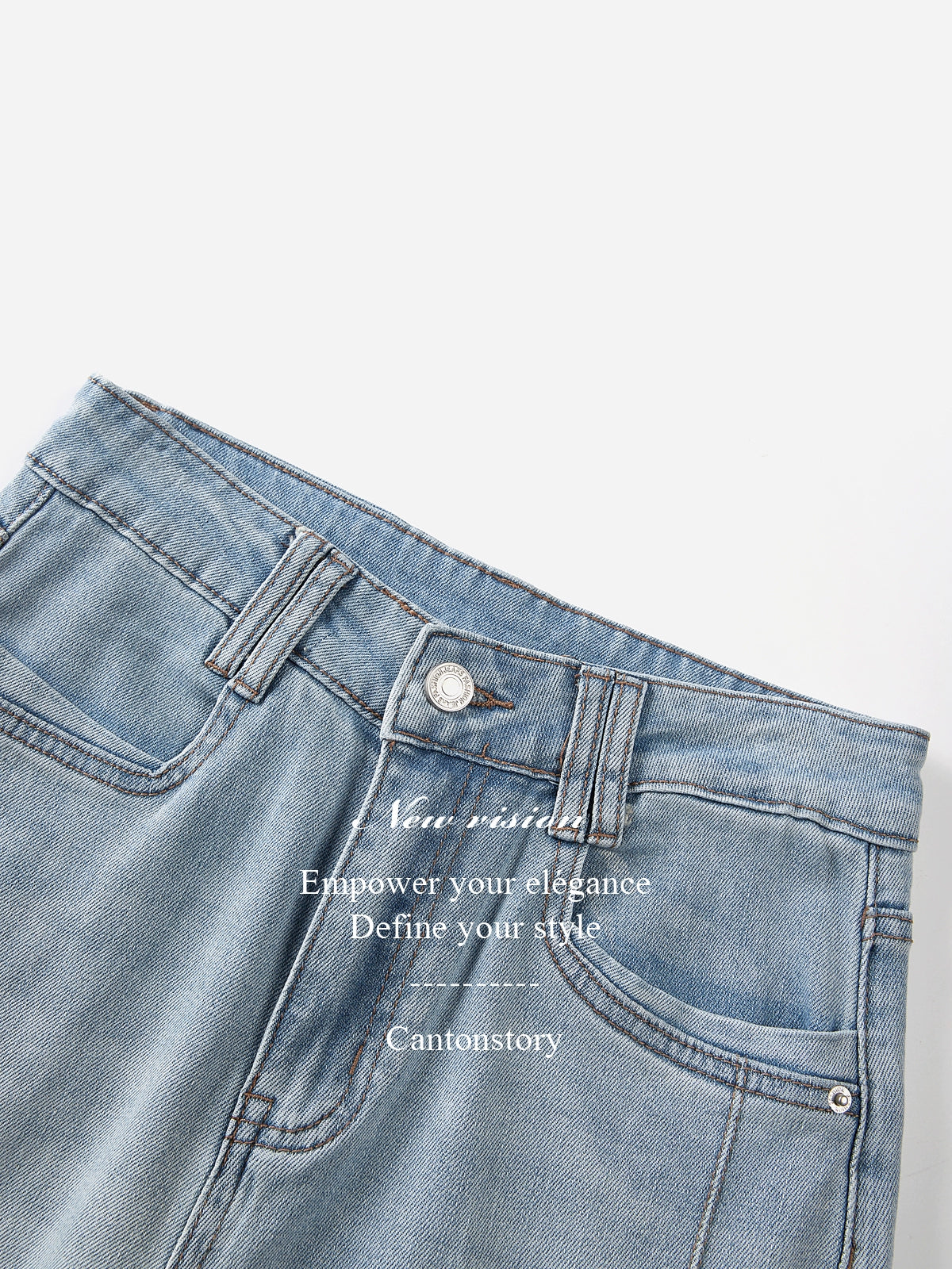 Cantonstory Vintage Loose Skinny Jeans