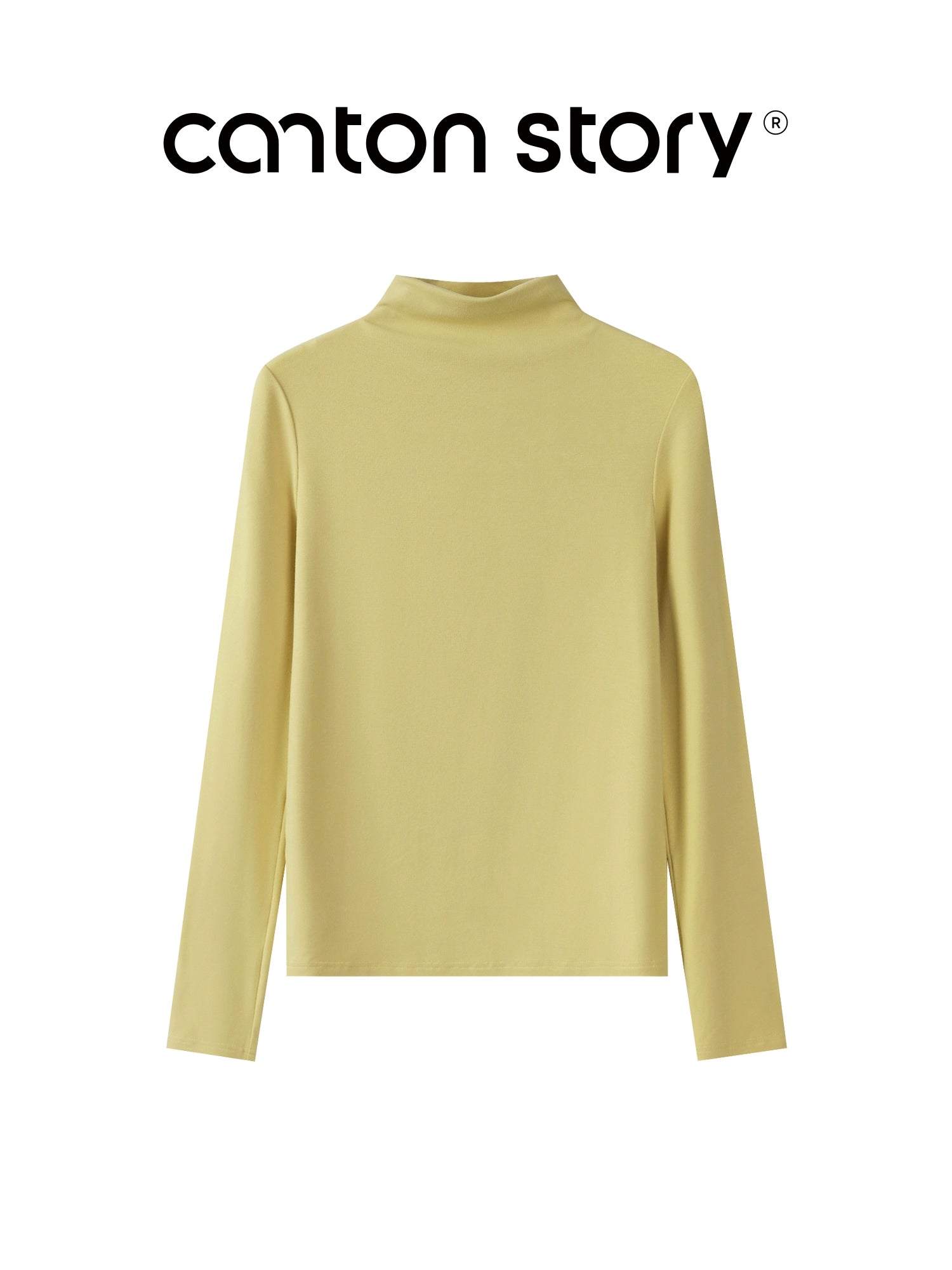 Cantonstory Shoulder Casual Versatile Bottom Shirt