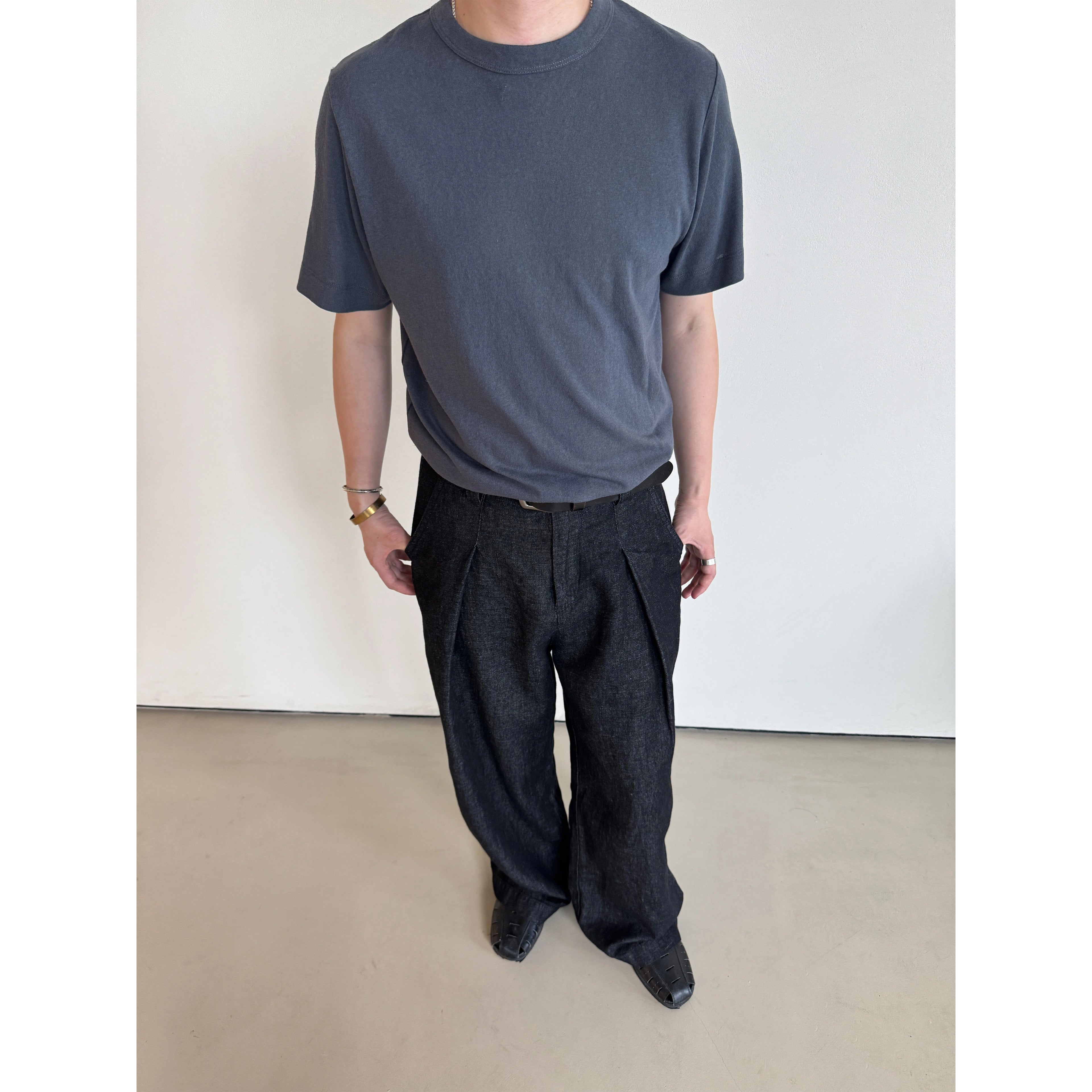 Anniehall Linen Cotton Denim Old Money Wind Light Jeans