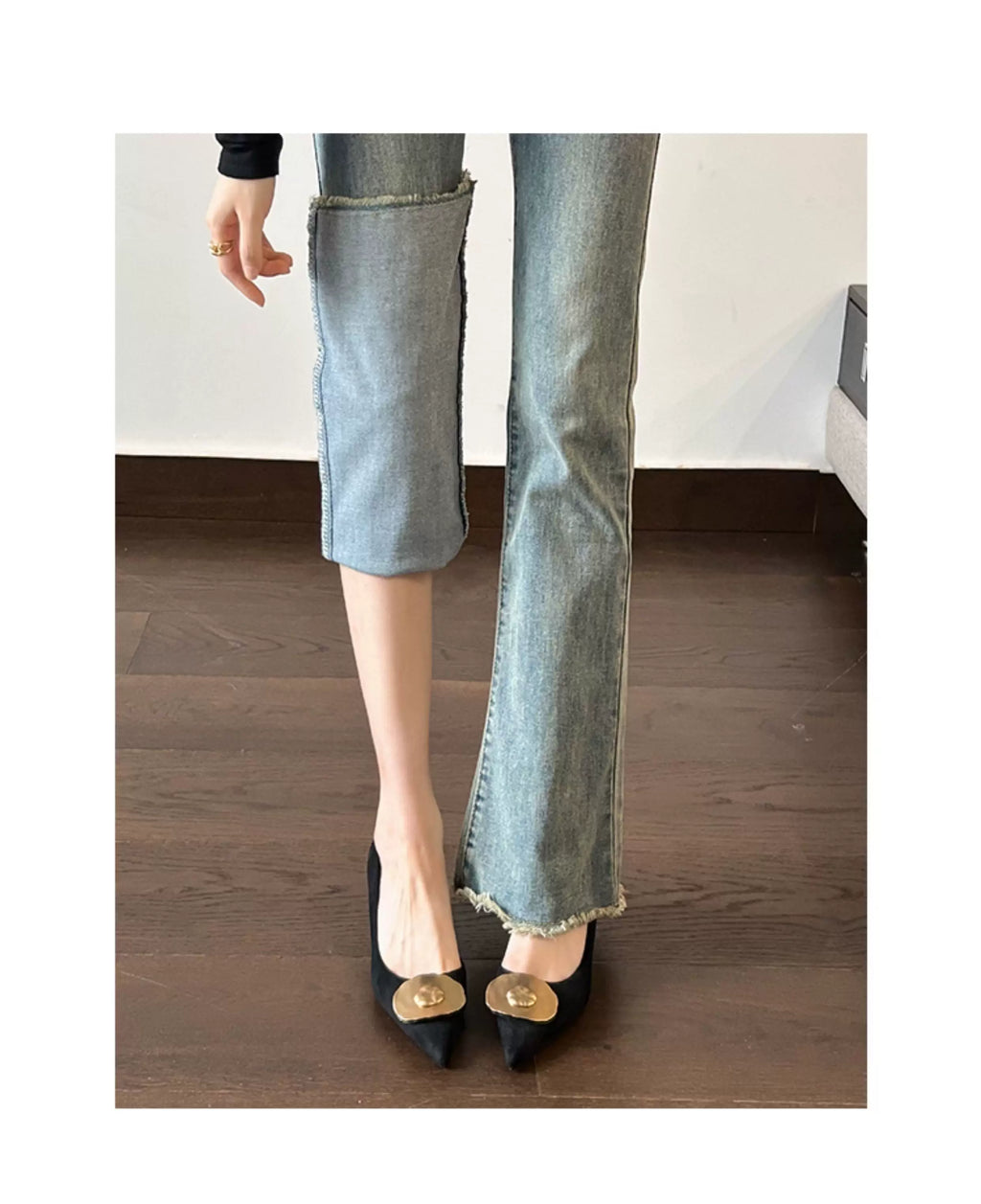 CHRNDXEE Retro Pointed Head Shallow Mouth High Heels