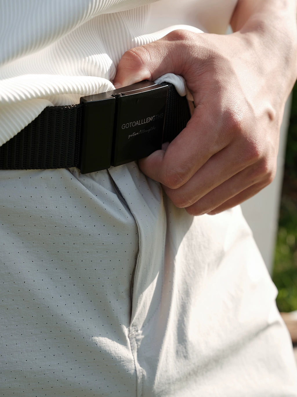 GTAL Braided Non-punching Outdoor Adjustable Belt