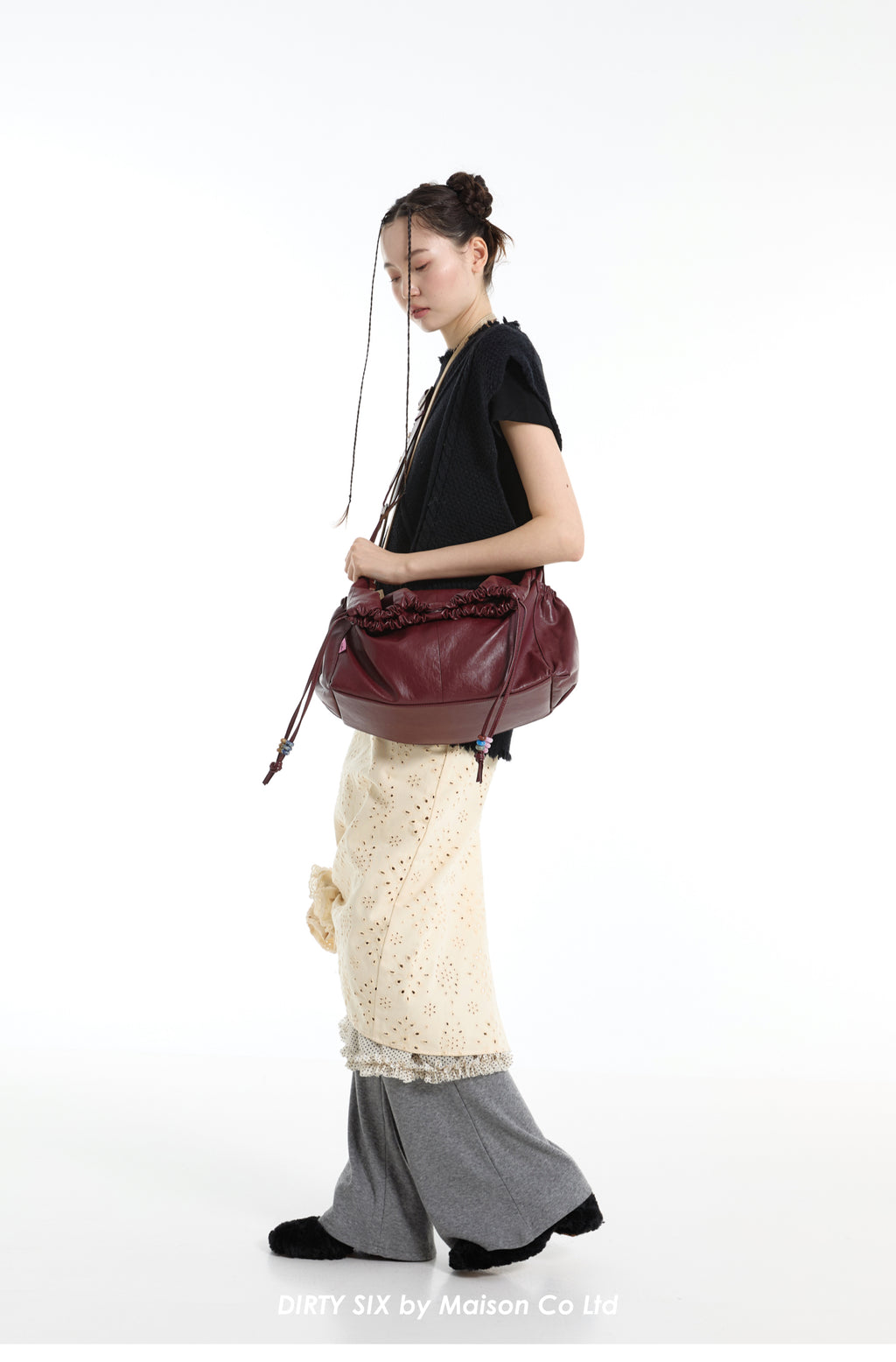 DirtySix Mani stacked bag contrasting natural stone Bag
