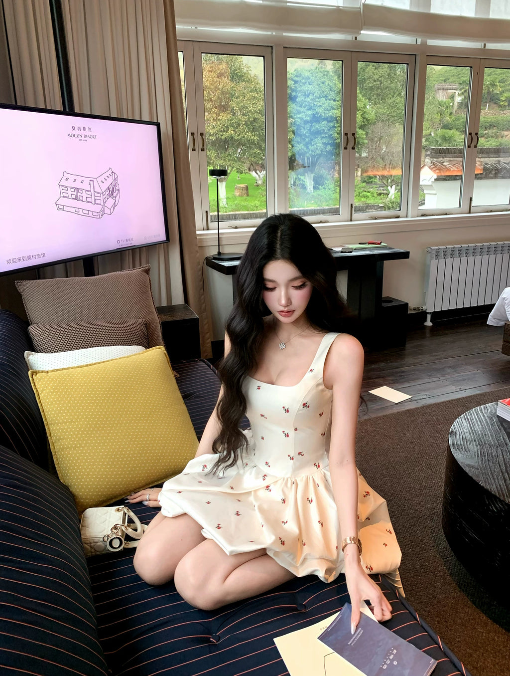 Barb Chill Waist Suspender Dress