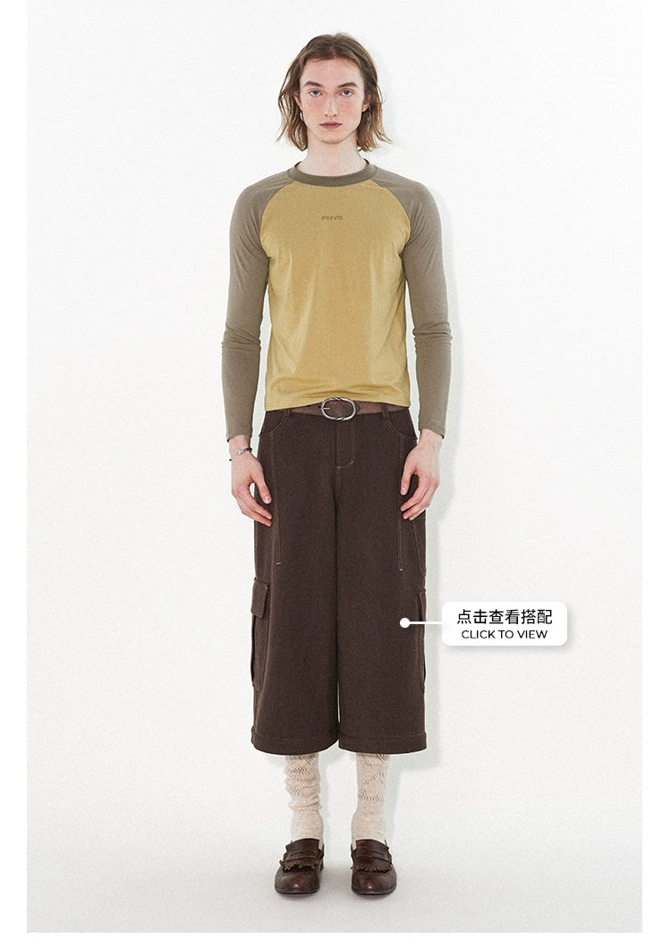 PHYS Color Matching Shoulder Slim Long Sleeve