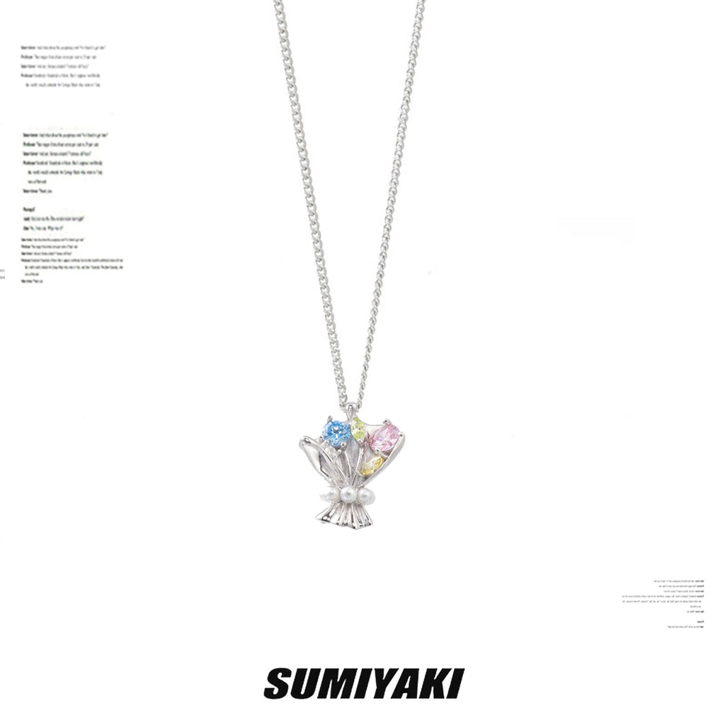 SUMIYAKI Bouquet Long Light Luxury High-end Necklace