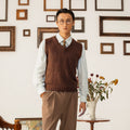 SOARIN Base Stacked Wear Loose Sleeveless Knitted Sweater Vest