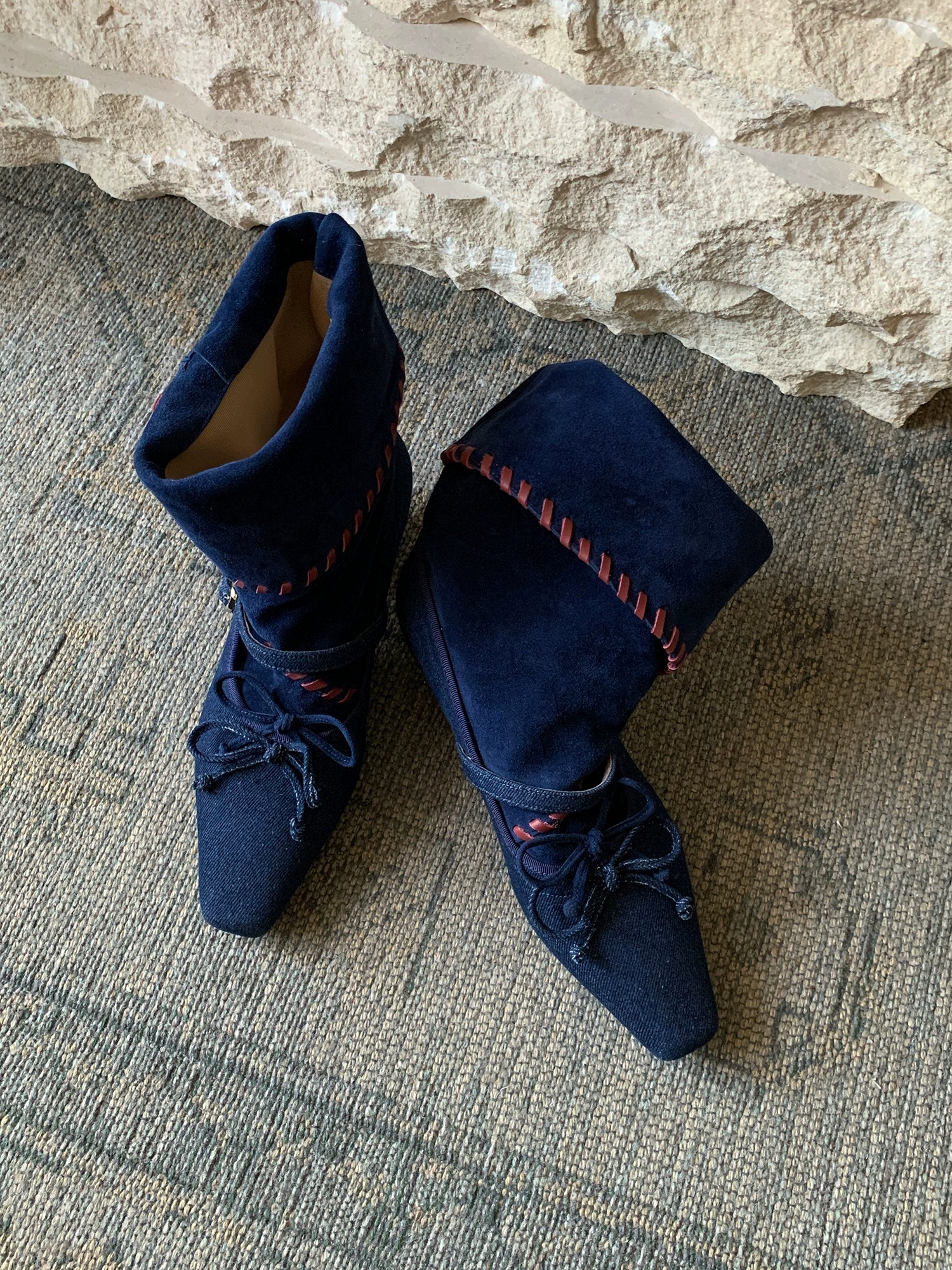 Milooey Leather Platform Boots