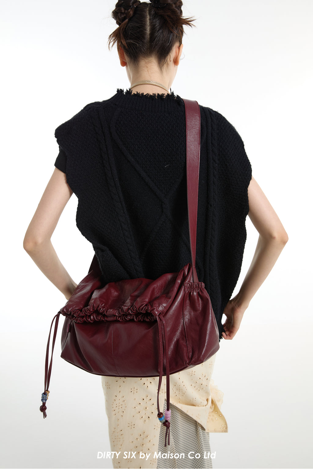 DirtySix Mani stacked bag contrasting natural stone Bag