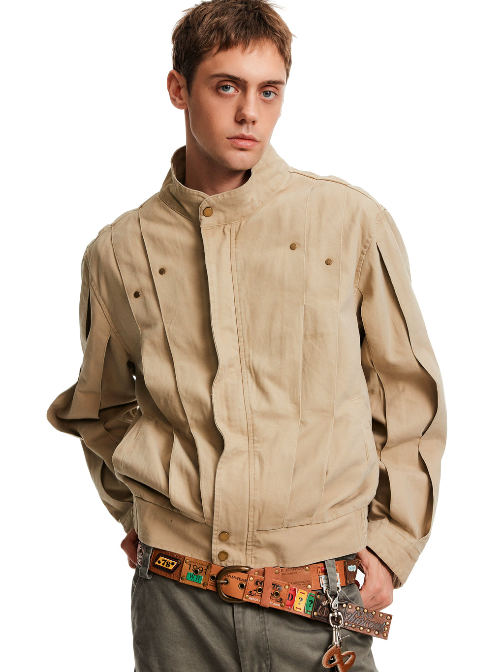 MADWITCH Vintage Wash Cut Loose Casual Jacket
