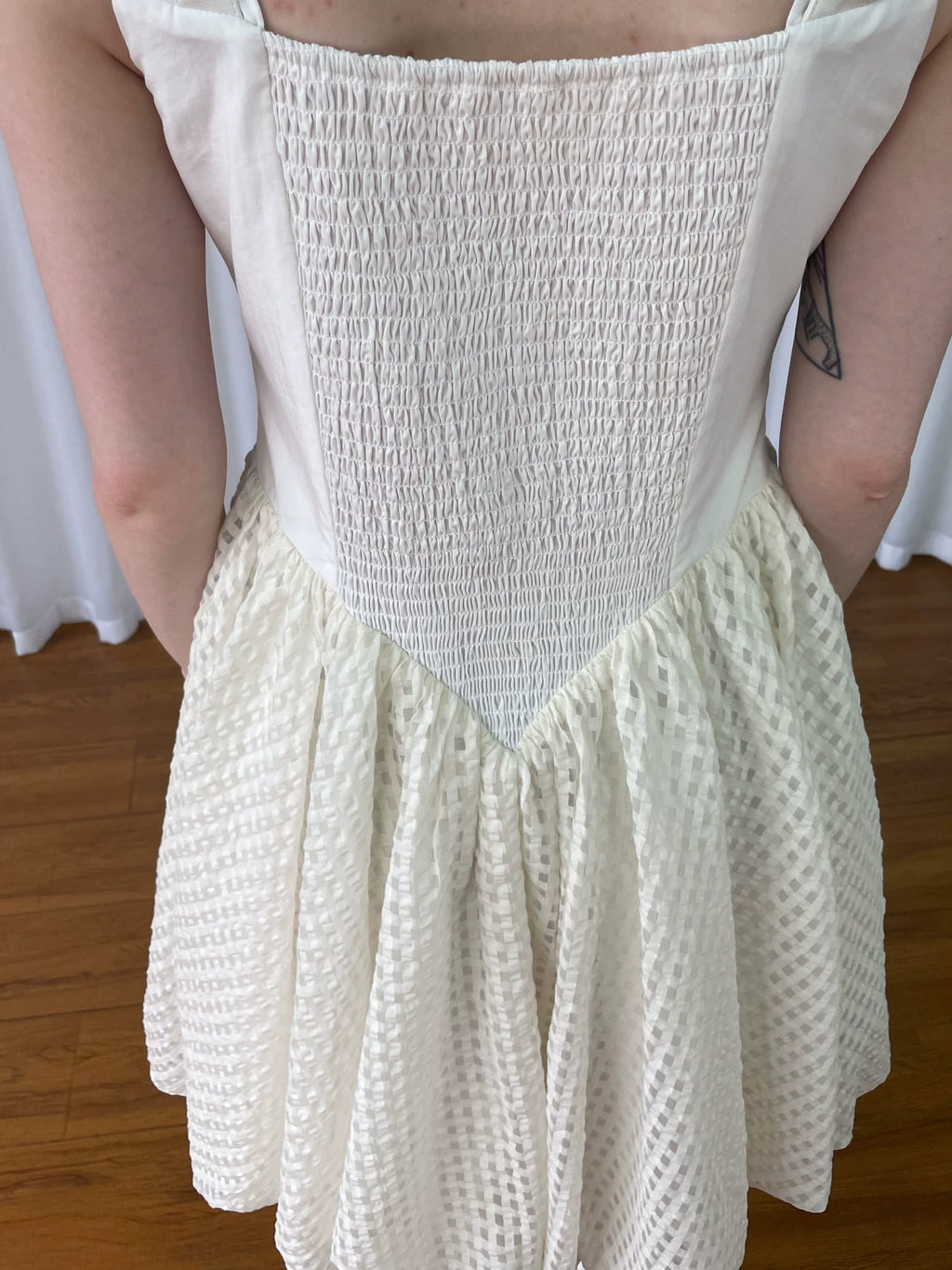Loosesmell Stitching Slim Suspender Skirt