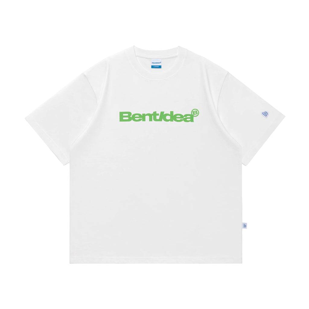 BENT IDEA Letter Print Casual Loose Tee