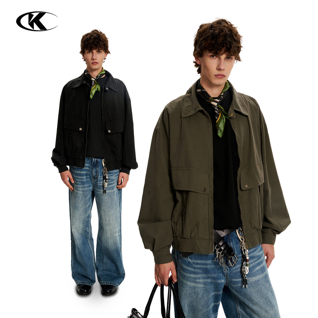 11KN Vintage Loose Lapel Casual Jacket