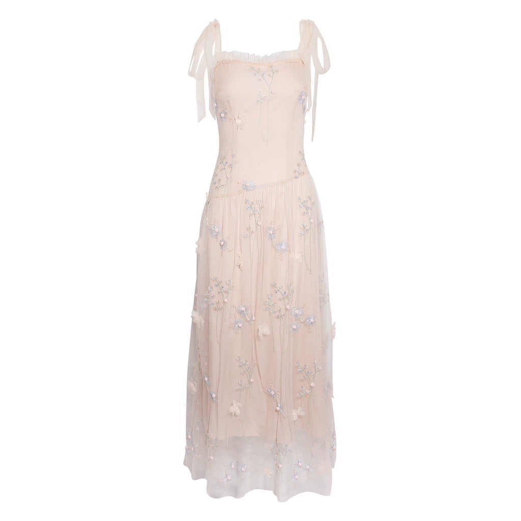 Wildberry Embroidered Suspender Dress