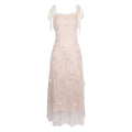 Wildberry Embroidered Suspender Dress