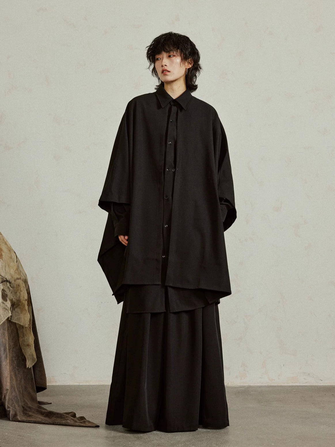 SUNYVONNE Deconstruction Medium and Long-sleeved Shirt Jacket