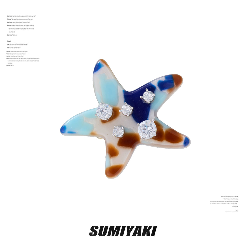 SUMIYAKI Acetate Colored Starfish Hairpin