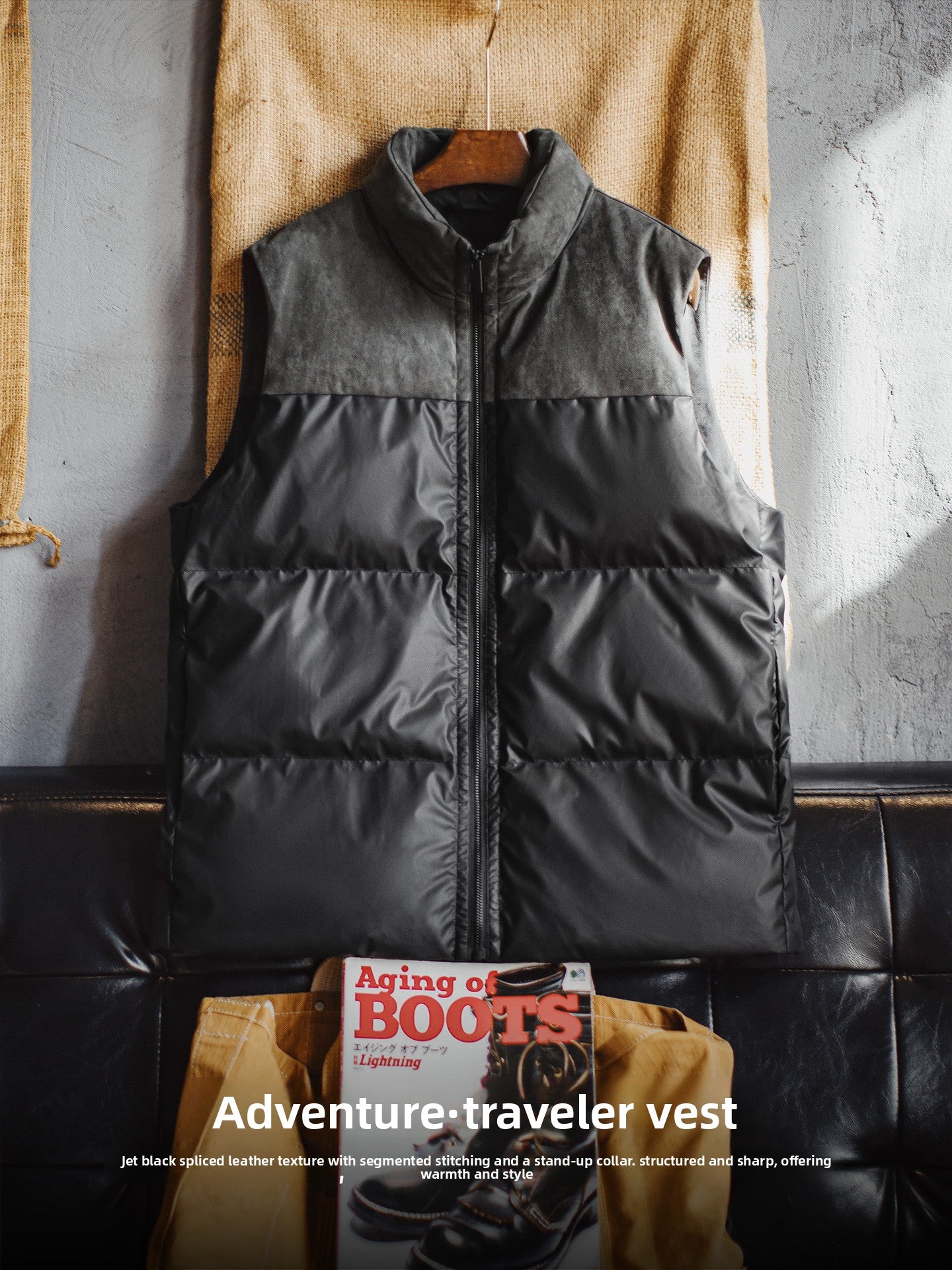 Madden thermal padded black vest