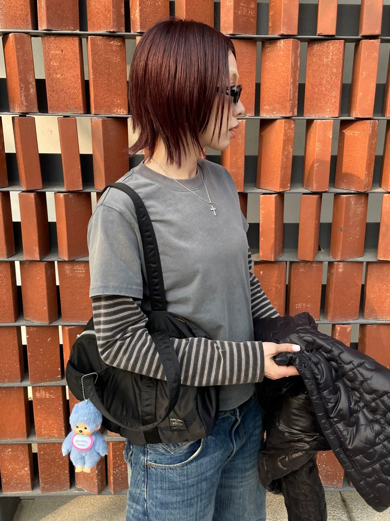 MMBBT Striped Fake Two Pieces Pure Cotton Long Sleeves