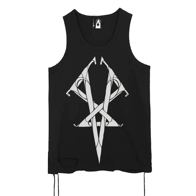 WETBODY Dark Punk Loose Sleeveless Vest