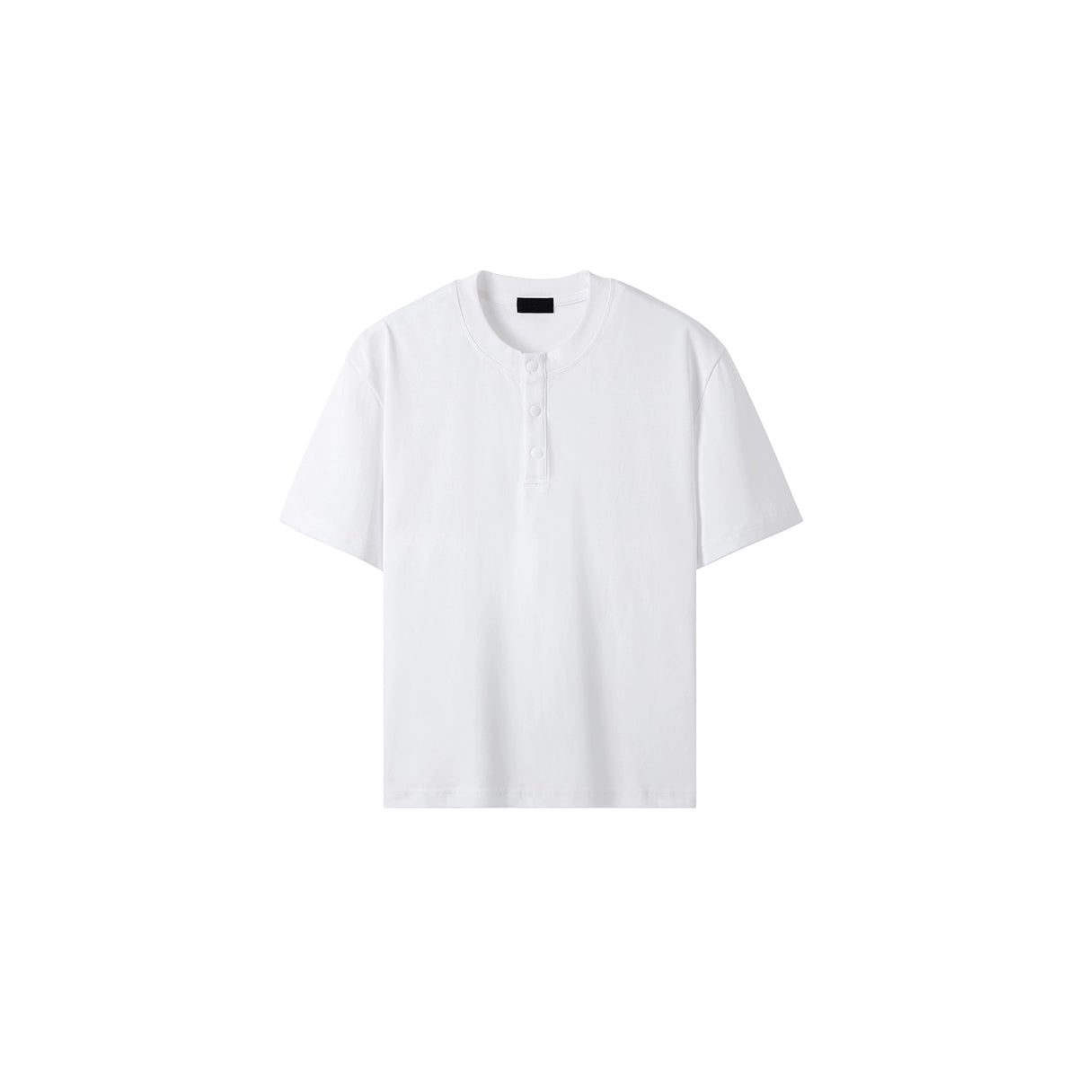 PLUS NO LOGO Henry Collar Casual Versatile Tee