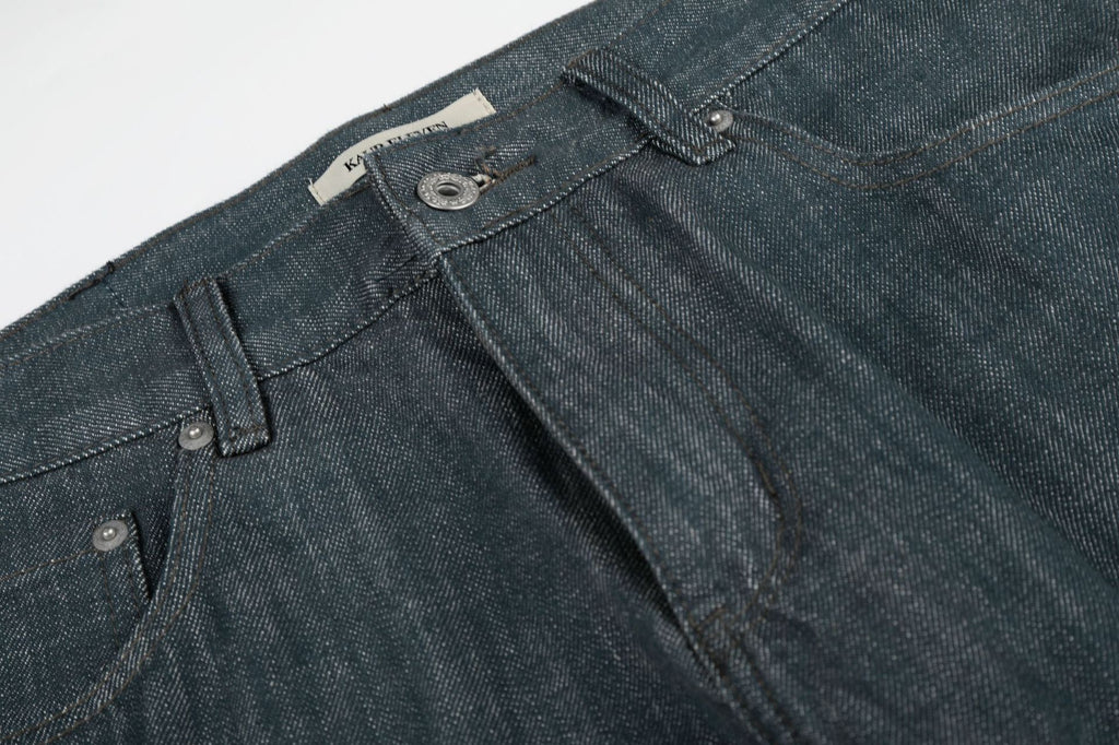 11KN Retro Embroidered Micro-pull Jeans
