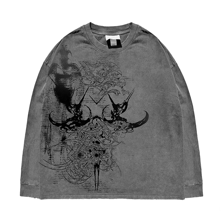 Wang Youbing Studio! Shibuya 260g 100% Cotton Long Sleeve Tee
