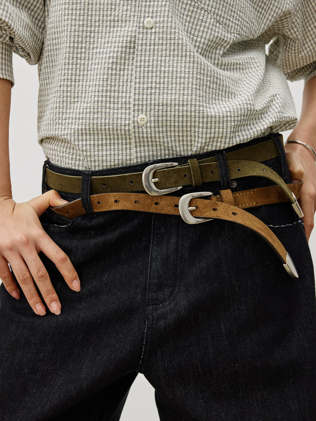 LR Suede First Cowhide Belt