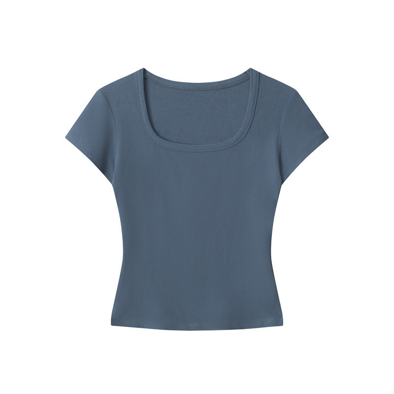 Nariele Slim Slim Slim Low U-neck Tee