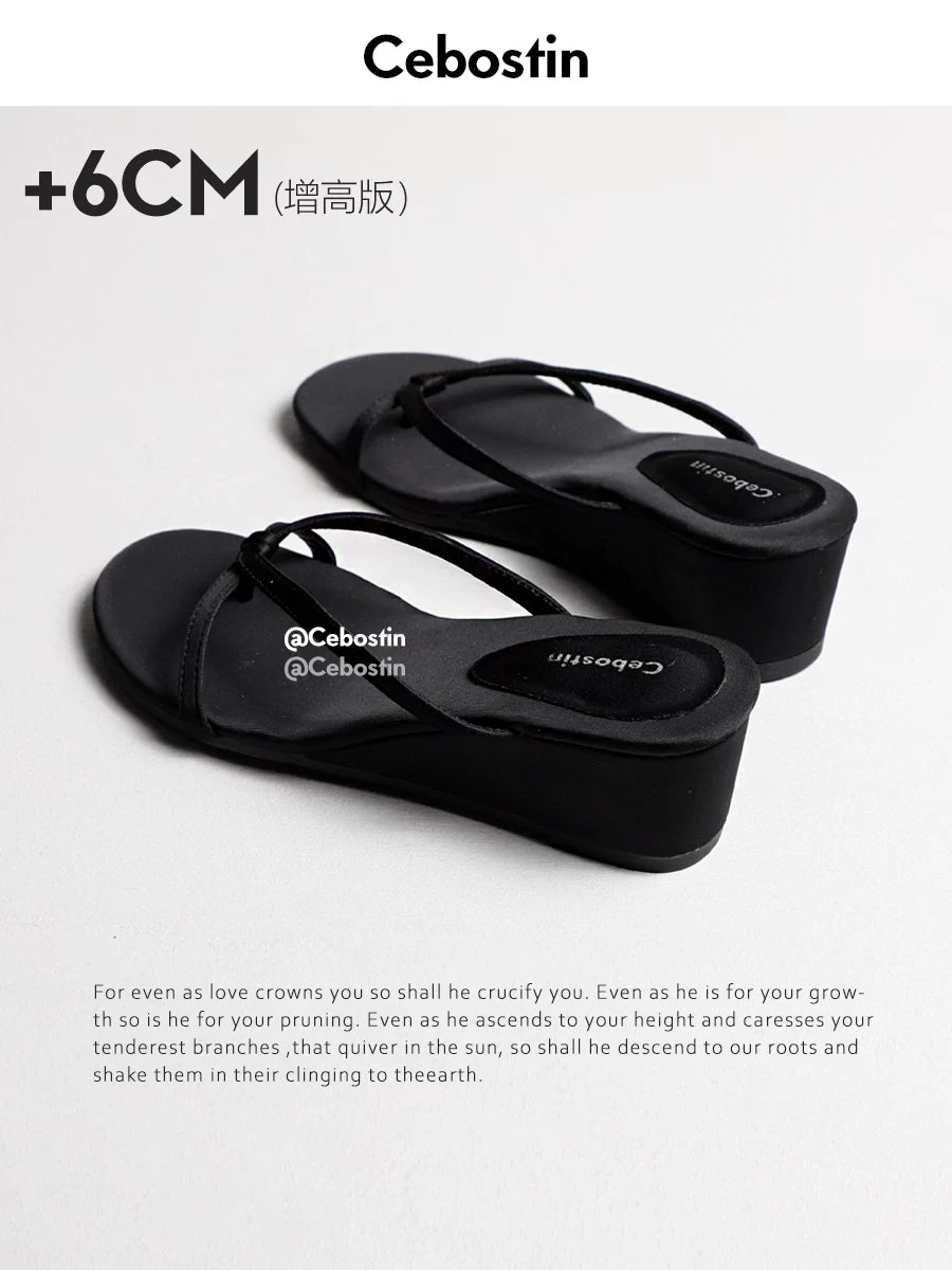 Cebostin Platform Toe Beach Shoes