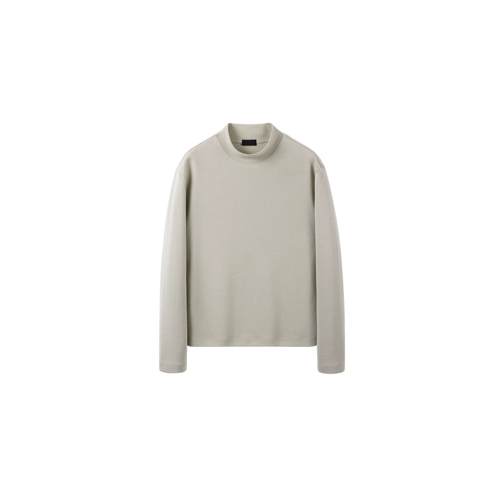 PLUS NO LOGO Warm Double-sided Polished Turtleneck Long Sleeves