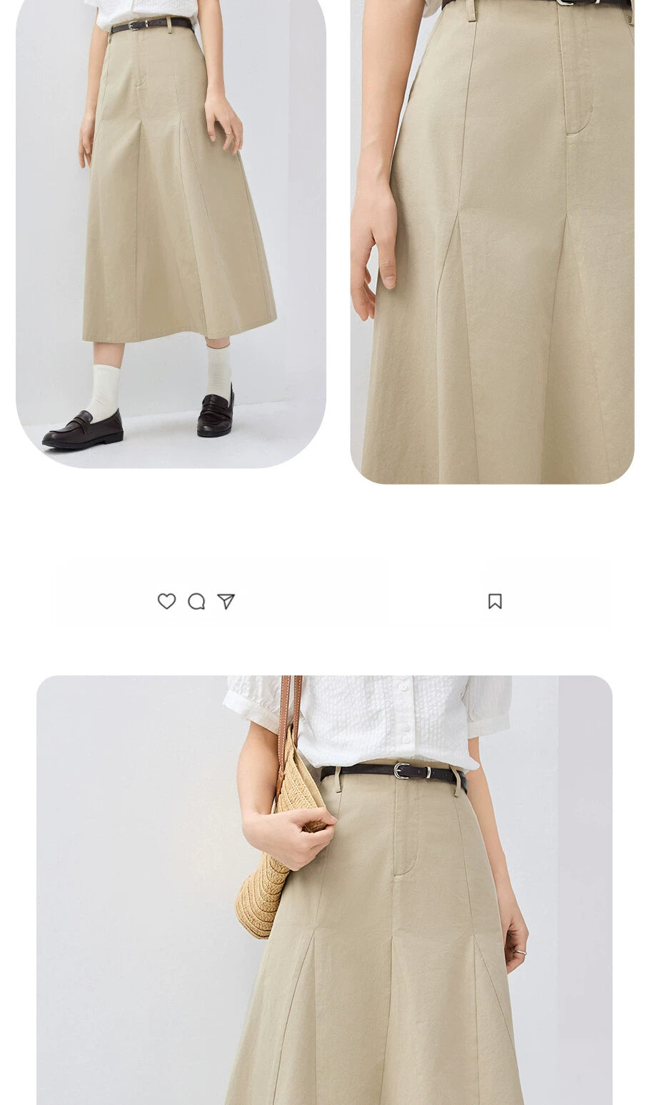 Giordano's A-line Skirt Is A Bone-breaking Thin Skirt