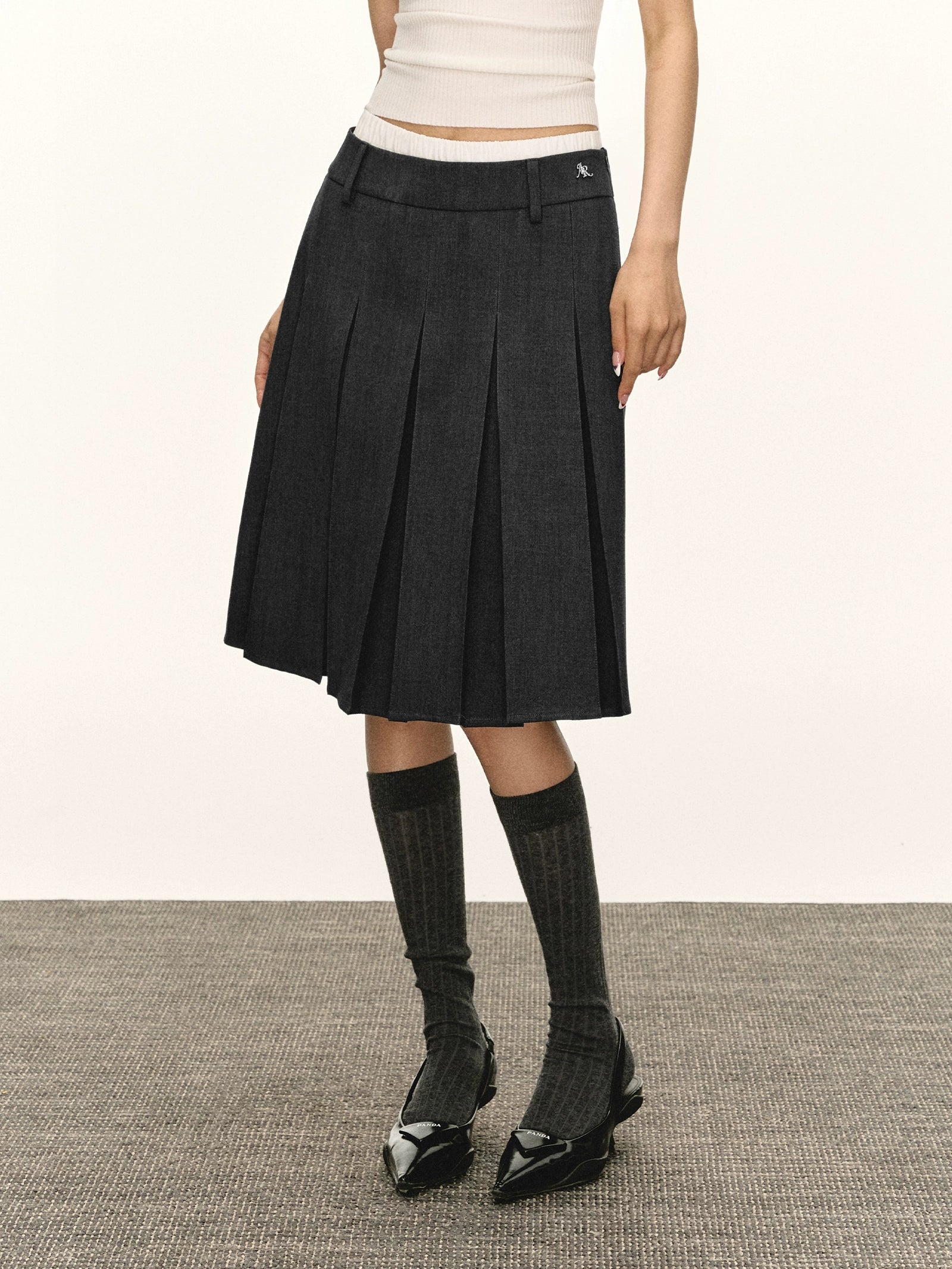 Ariseism Vintage Pleated Skirt Skirt