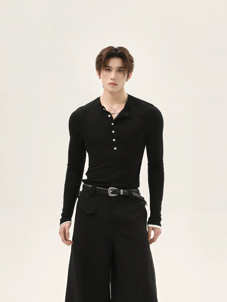 TURNTIDE Vintage Breasted Slim Slim Thin Shoulder Long Sleeves