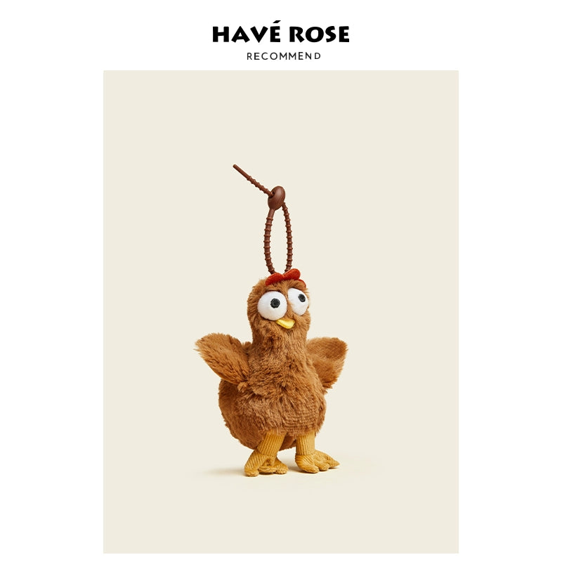 HAVEROSE Laying Chicken Creative Bag Pendant