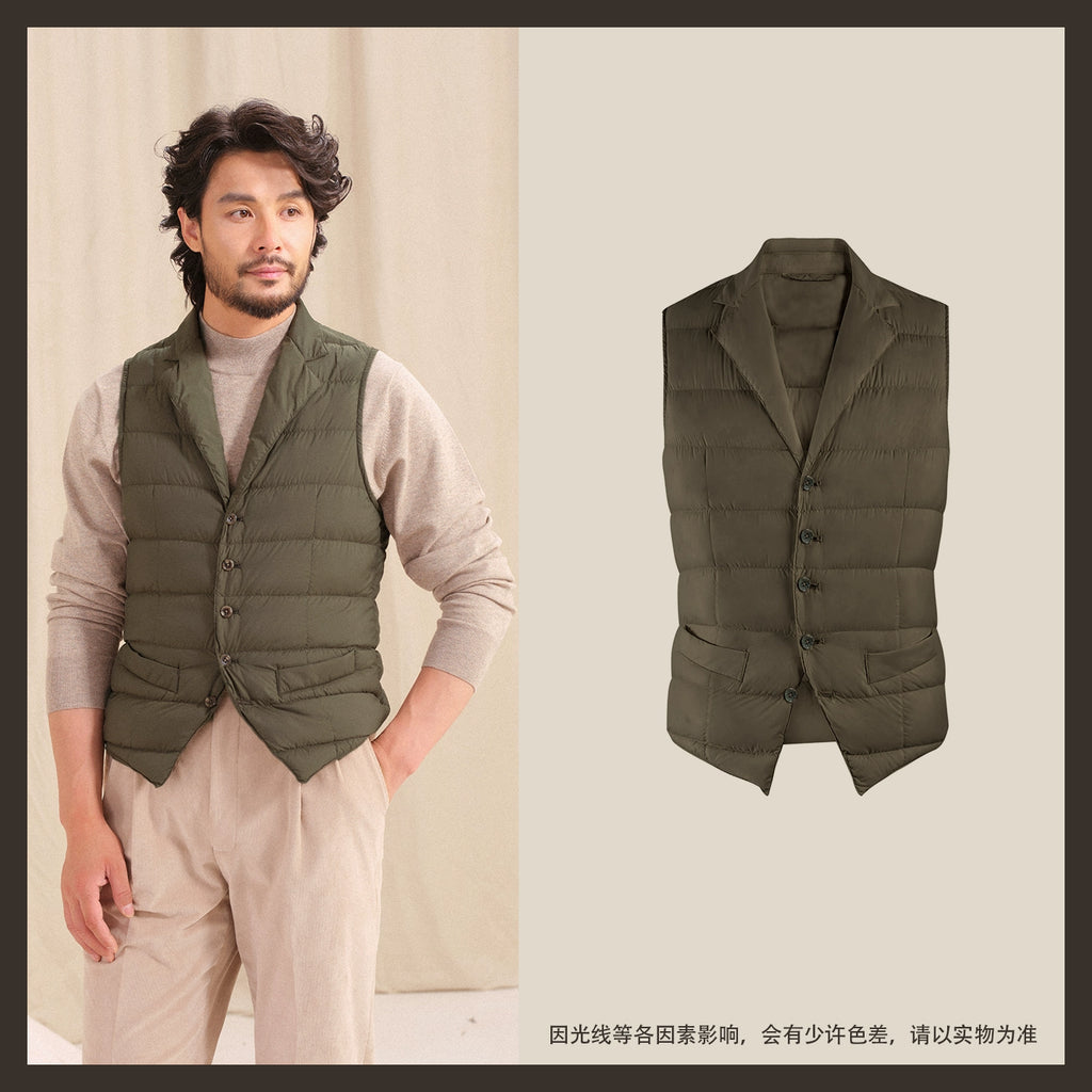 CULTUM Windproof Three-dimensional Tailoring Suit Collar Vest