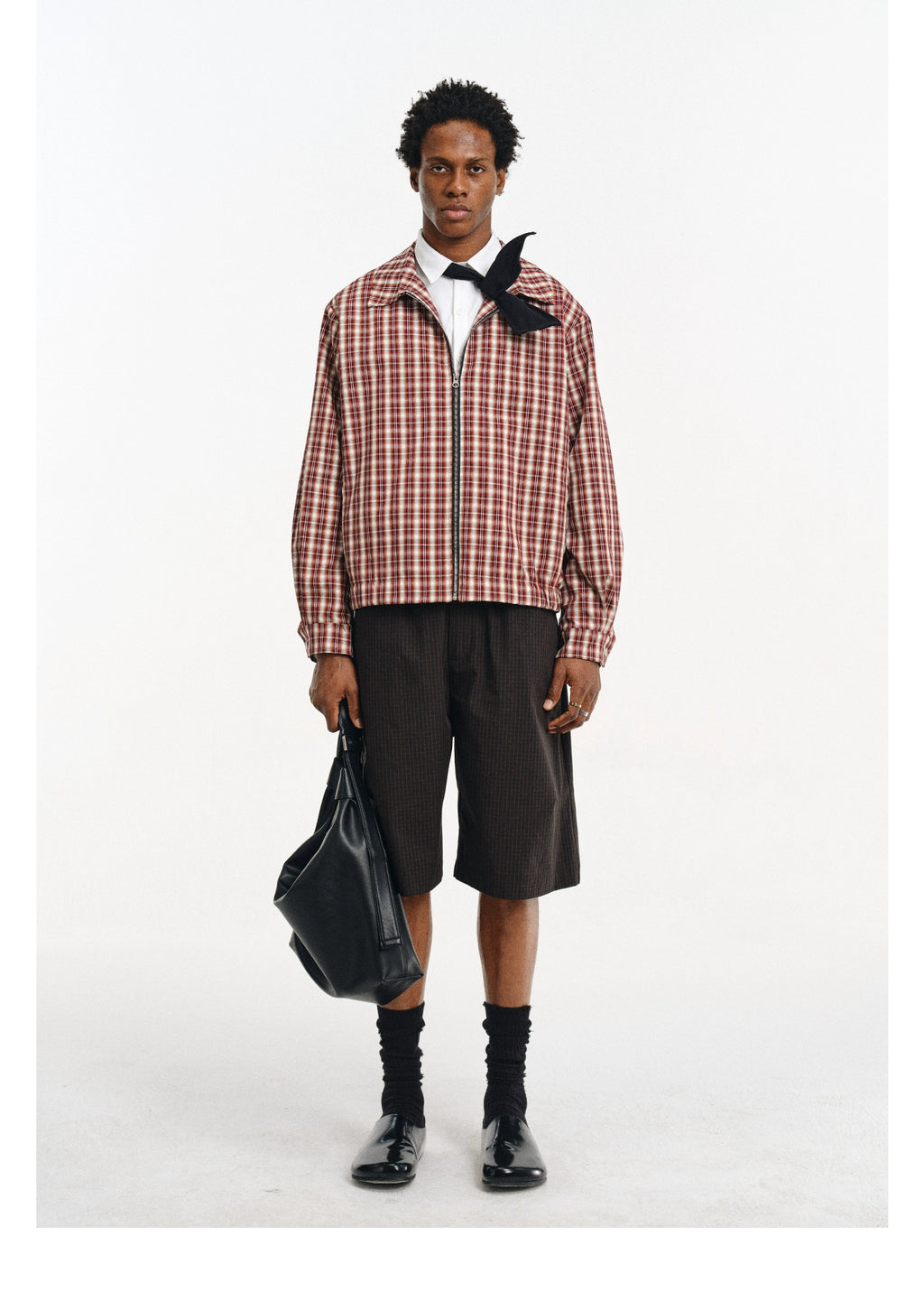 DIMC Casual Textured Plaid Jacket