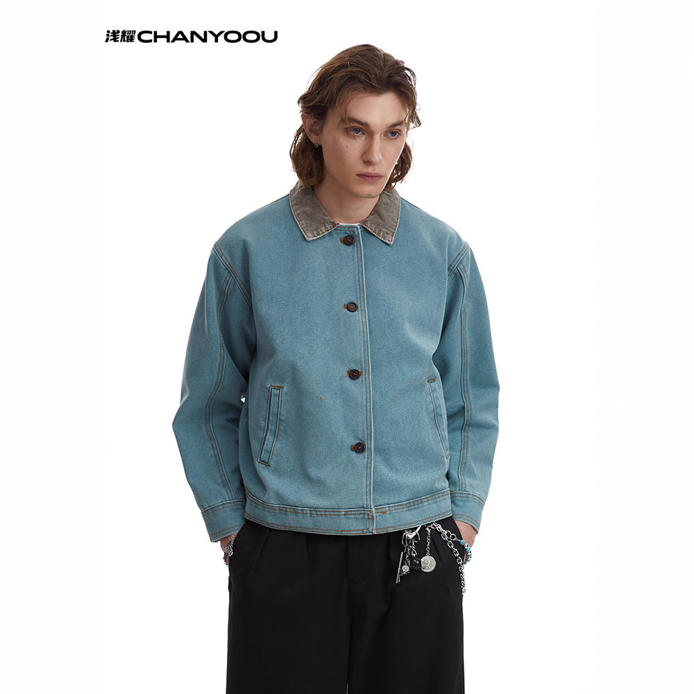 CHANYOOU Retro Simple Loose Tooling Jacket
