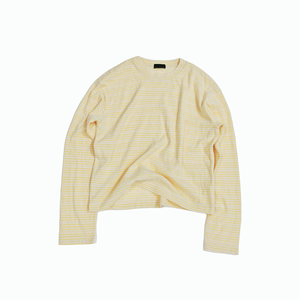 PLUS NO LOGO Casual Striped Crew Neck Long Sleeve