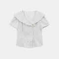 EGGKA Slim Short Polka Dot Shirt