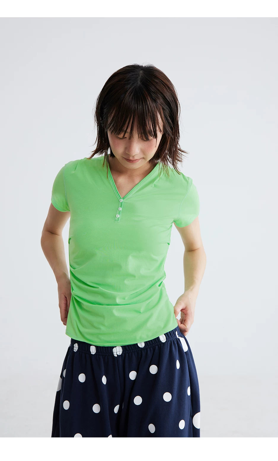 CryingCenter Hooded Tight Pleated Tee