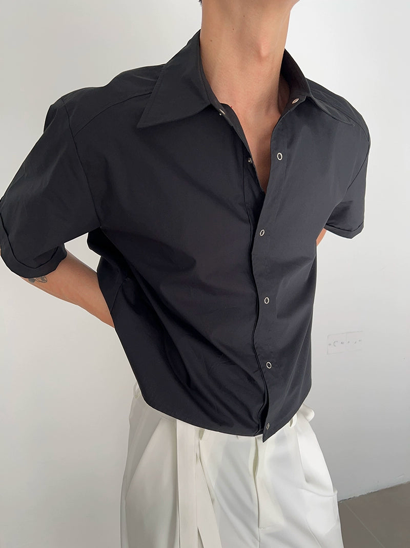 COLN Skin-friendly Soft Casual Short Shirt